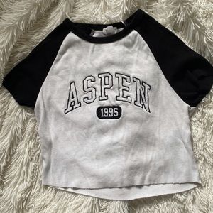 GARAGE ASPEN 1995 Crop Top Shirt Petite